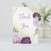 紫葉花結婚青 サンキューカード (スタンド正面)