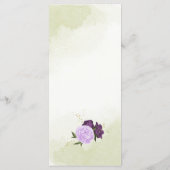 紫葉花結婚青 メニュー (裏面)