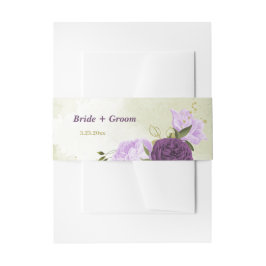 紫葉花結婚青 招待状ベリーバンド