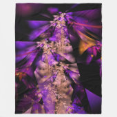 紫葉 フリースブランケット (正面)