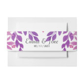 紫葉 招待状ベリーバンド (正面例)