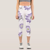 紫蓮の花ヨガ&ルーム/オウム禅書道 カプリレギンス (正面)