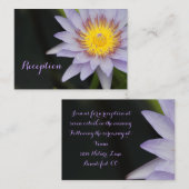 紫蓮の花婚披露宴カード エンクロージャーカード (正面/裏面)