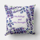 紫薄紫フローラ可逆化粧枕 クッション (裏面)