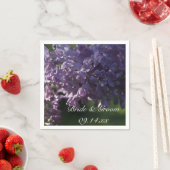 紫薄紫結婚の花 スタンダードカクテルナプキン (インサイチュ)