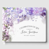 紫薄紫花お祝い記念碑 ゲストブック (正面)