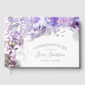 紫薄紫花お祝い記念碑 ゲストブック (正面)