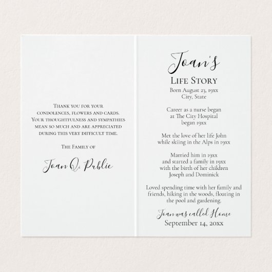 紫薄紫花水彩葬儀祈りの言葉 名刺 (内部フラット)