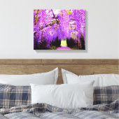 紫藤のウォールアート キャンバスプリント (インサイチュ (寝室))