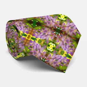 紫藤の花抽象芸術 ネクタイ