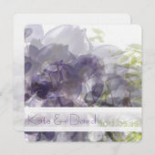 ©紫藤ひげ結婚式招待状 (正面/裏面)