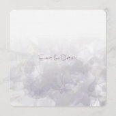 ©紫藤ひげ結婚式招待状 (裏面)