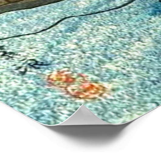 紫藤前笠松城の検問所1956 ポスター (角)