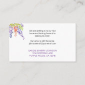 紫藤水彩フローラ新住所 エンクロージャーカード (裏面)