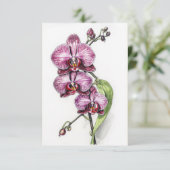 紫蘭ミニマル空白の サンキューカード (スタンド正面)