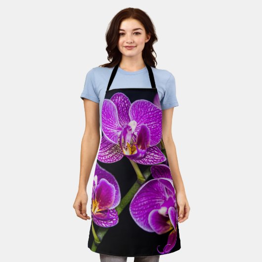 紫蘭 エプロン (着用した状態)