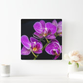 紫蘭 スクエア壁時計 (ホーム)