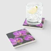 紫蘭 ストーンコースター (横)