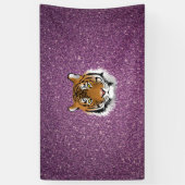 紫虎(グリッター) 横断幕 (縦)