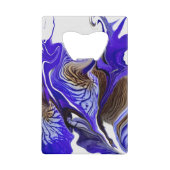 紫虹彩花の渦巻き クレジットカード栓抜き (正面)