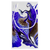 紫虹彩花の渦巻き スモールペーパーバッグ (裏面)