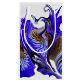 紫虹彩花の渦巻き スモールペーパーバッグ (正面)