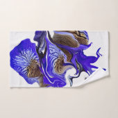 紫虹彩花の渦巻き バスタオルセット (ハンドタオル)