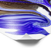 紫虹彩花の渦巻き フォトプリント            (角)