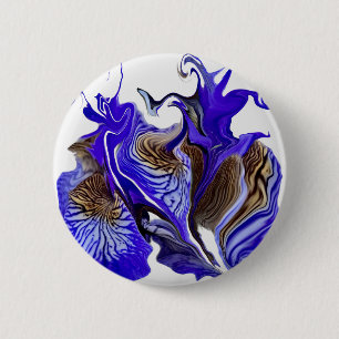 紫虹彩花の渦巻き 缶バッジ