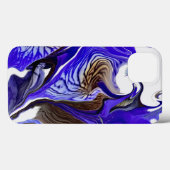 紫虹彩花の渦巻き Case-Mate iPhoneケース (裏面 (横))
