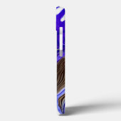 紫虹彩花の渦巻き Case-Mate iPhoneケース (裏面 / 左)