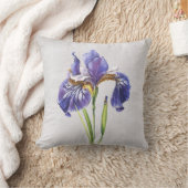 紫虹彩花 クッション (ブランケット)