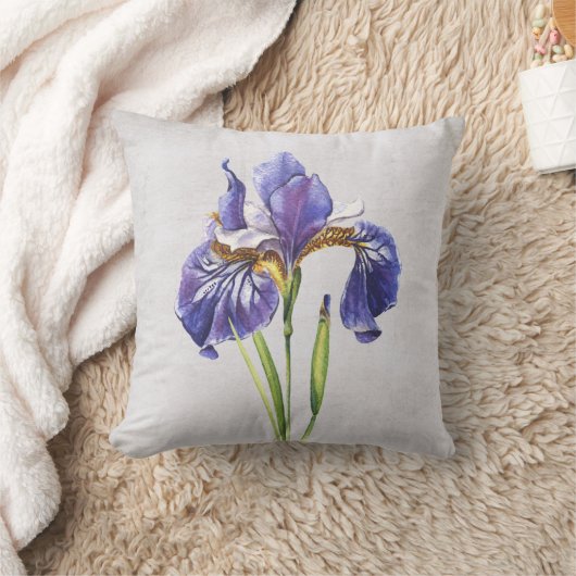 紫虹彩花 クッション (ブランケット)