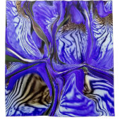 紫虹彩花 シャワーカーテン (正面)