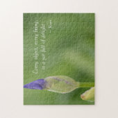 紫虹彩花 ジグソーパズル (縦)