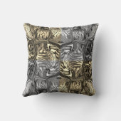 紫虹彩花/セピア/ブラック*ホワイト/ x4 クッション (裏面)