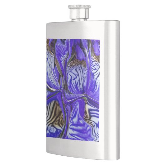 紫虹彩花 フラスク (左)