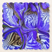 紫虹彩花 ペーパーコースター (正面)