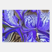 紫虹彩花 ラッピングペーパーシート (正面)