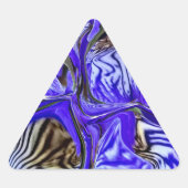 紫虹彩花 三角形シール (正面)