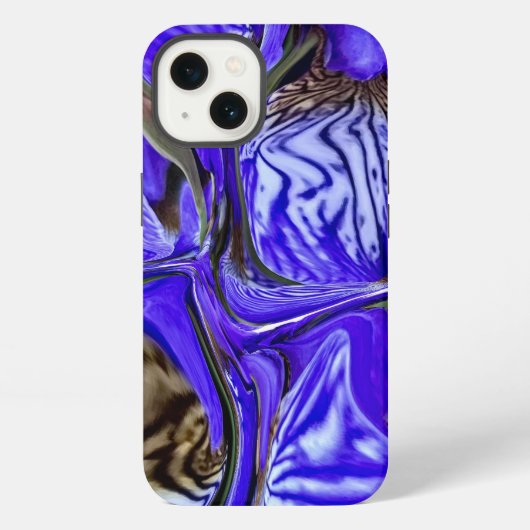 紫虹彩花 iPhoneケース (裏面)