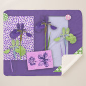 紫虹彩 シェルパブランケット (正面(横))