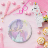 紫虹彩 ペーパープレート (パーティー)