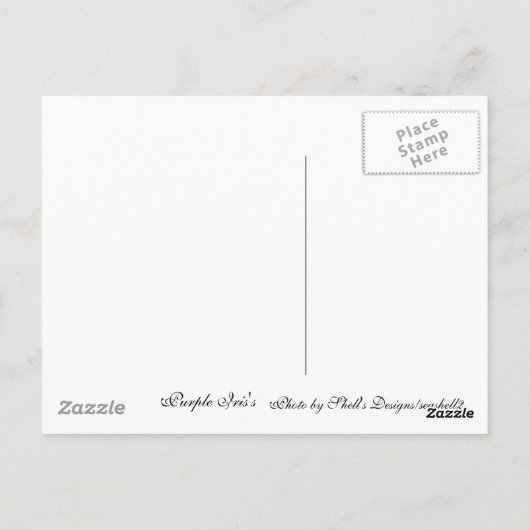 紫虹彩 ポストカード (裏面)