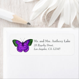 紫蝶と緑蝶 ラベル