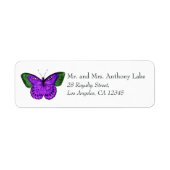 紫蝶と緑蝶 ラベル (正面)