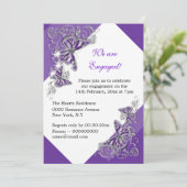 紫蝶の婚約結婚の記念日 招待状 (スタンド正面)