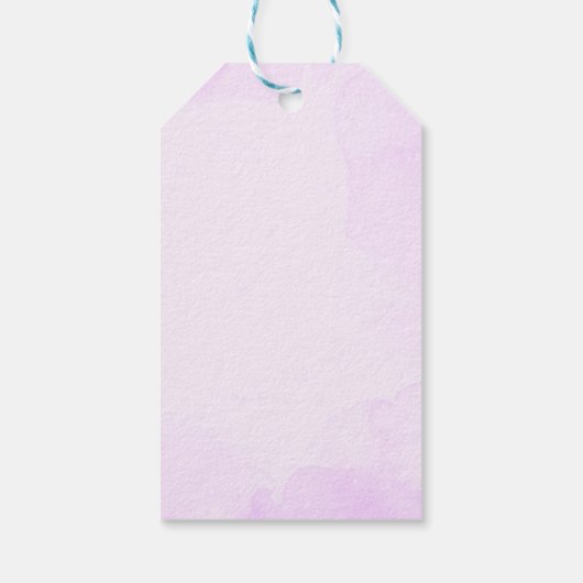 紫蝶ビクトリアンブライダル茶パーティー ギフトタグ (裏面)