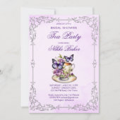 紫蝶ビクトリアンブライダル茶パーティー 招待状 (正面)