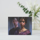 紫衣に冠を王室の付けた男女 ポストカード (スタンド正面)